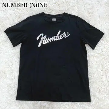 NUMBER (N)INE 넘버나인 로고 티셔츠 블랙