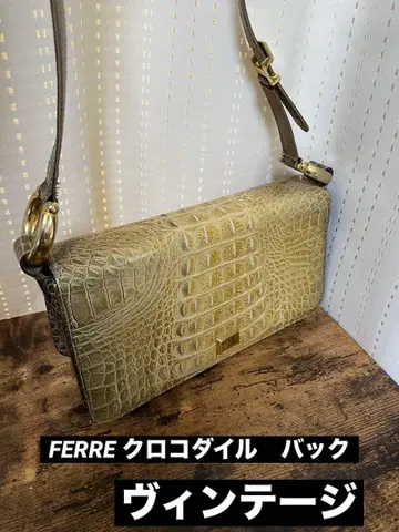 FERRE 크로커다일 백 빈티지