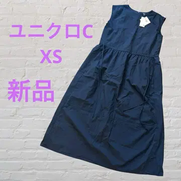 [택 포함 새상품] UNIQLO C 개더 원피스 사이즈 XS 블랙