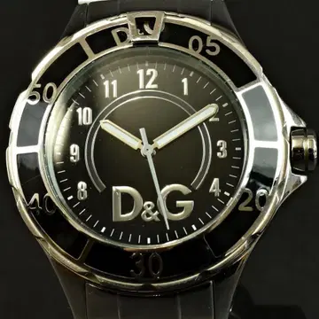 D&G 디앤지 남성용 워치 손목시계 쿼츠 실버 블랙