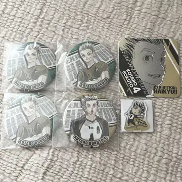 하이큐 전시회 보쿠토 코타로 캔뱃지 코스터 세트