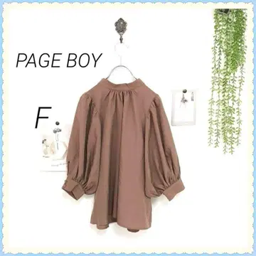 7101-3 페이지 보이 PAGE BOY 블라우스 F 무지 볼륨 소매