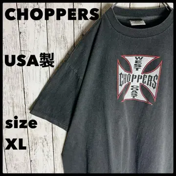 CHOPPERS 초퍼 셔츠 USA XL 양면 프린트 구제 의류