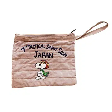 70's peanuts 스누피 Bag 파우치 spruce