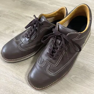 브라운 가죽 캐주얼 슈즈
