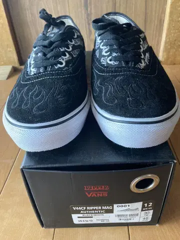 리퍼 매거진 x VANS 스니커즈 블랙 30cm