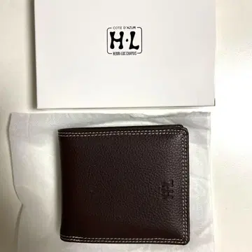 [미사용 새상품] HENRI-LUC CHAPUIS 접이식 지갑 브라운