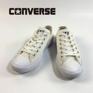[새상품급] 컨버스 캔버스 올스타 스니커즈 화이트 26.5cm