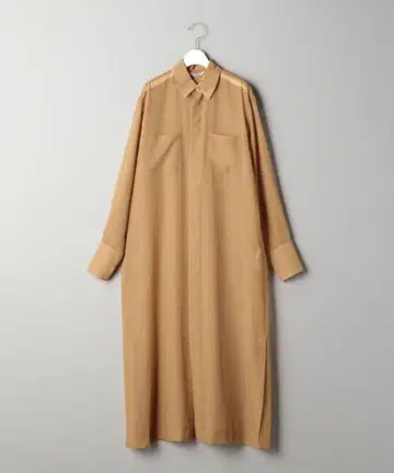 auralee 20ss 시어 롱 슬리브 셔츠 원피스