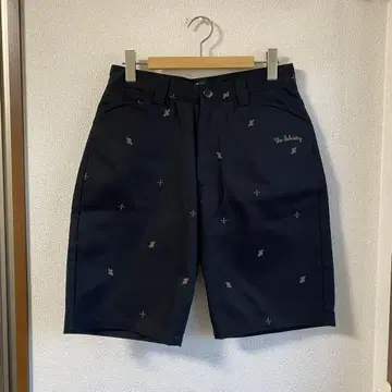 새상품 미사용 Subciety 서브사이어티 자수 숏팬츠 블랙