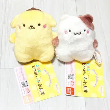산리오 폼폼푸딩 머핀 나란히 도미프렌즈 마스코트 세트