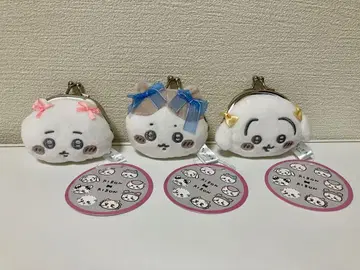 치이카와 미니 동전 지갑~리본~ 치이카와 하치와레 토끼 3개 세트