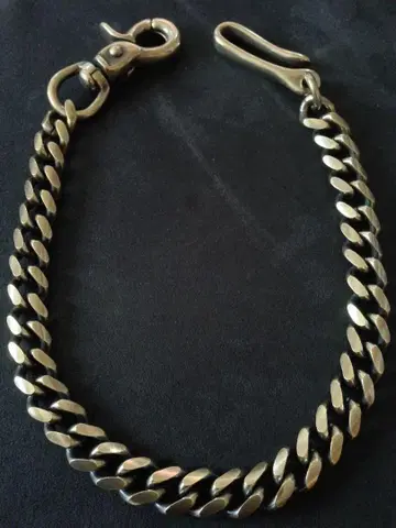 놋쇠 BRASS 지갑 체인 45cm  나스칸 후크 소 [ WC02 ]