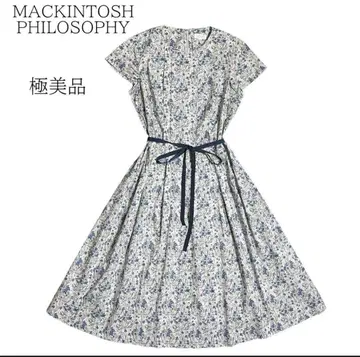 Mackintosh 꽃무늬 반팔 원피스 38