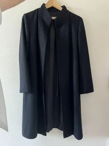 JIL SANDER 블랙 롱 코트 34