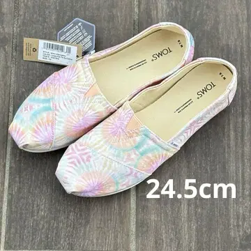 TOMS 캔디 핑크 타이다이 패턴 24.5cm 새상품