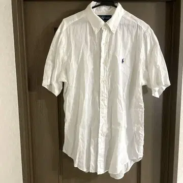 Ralph Lauren 랄프 로렌 린넨 마 100% 버튼 다운 셔츠 M