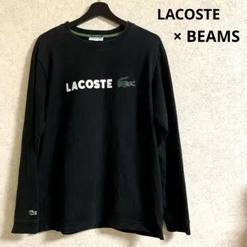 [ LACOSTE x BEAMS ] 별주 Long T-shirt 블랙