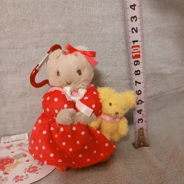 산리오 한정 상품 마론크림 마스코트 곰 키링