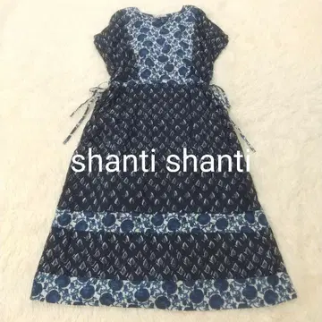 Shanti 2 블록 프린트 원피스 에스닉 인도산 프리
