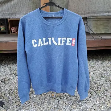 페이드 CALI LIFE 네이비 크루넥 트레이너