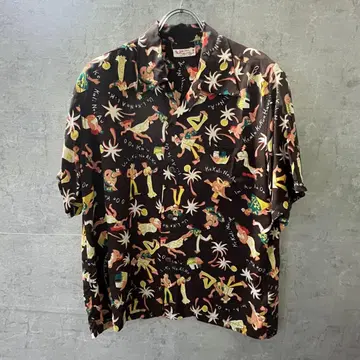 SUN SURF 알로하 셔츠 하와이 SS38040 브라운 M