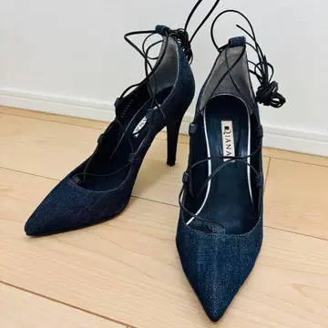 새상품급 DIANA 24.5cm 9.5cm 하이힐 크로스 스트랩