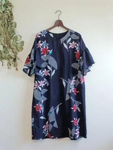 유카타 리메이크 기모노 리메이크 원피스 롱 튜닉