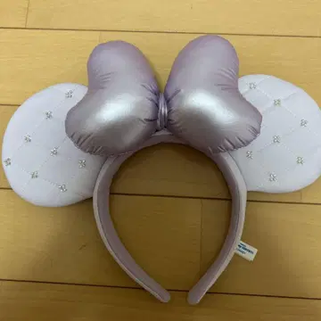 연보라색 미키 귀 머리띠