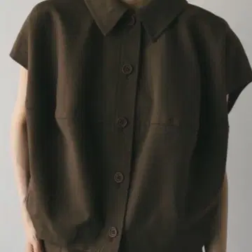 [미사용 새상품] stylemixer 폼 숏 베스트 브라운
