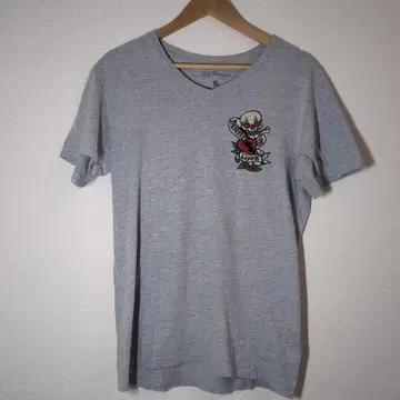 Ed Hardy 에드하디 티셔츠 S 자수 해골 y2k