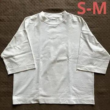 MUJI Labo 굵은실 천축 크루넥 티셔츠