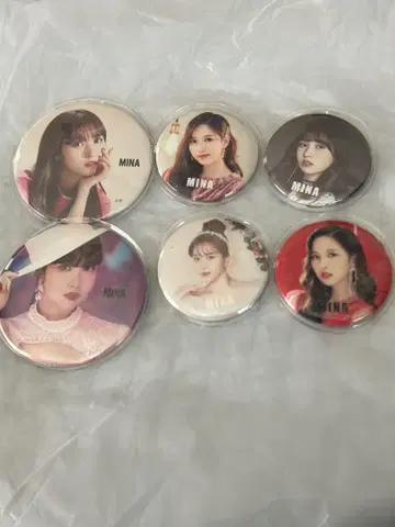 TWICE MINA 캔뱃지 6개 세트 미나