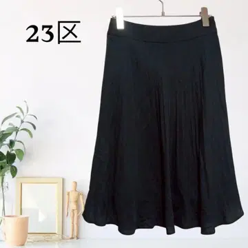 zB460 [ XS ] 23구 개더 드레이프 무지 서큘러 스커트