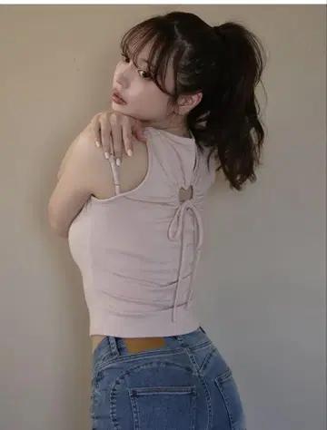 andmary Heart 포인트 tops