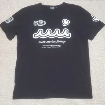 muta MARINE 무타 마린 반팔 티셔츠 블랙 남성용 L 사이즈