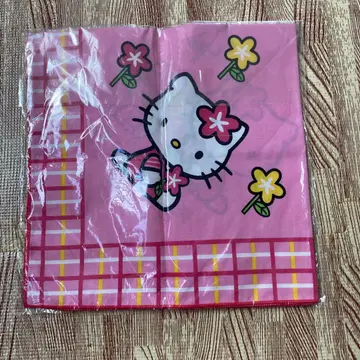 새상품 헤이세이 레트로 헬로키티 런치 크로스 냅킨 1998 산리오