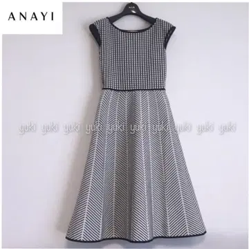 ANAYI 체크 자카드 원피스