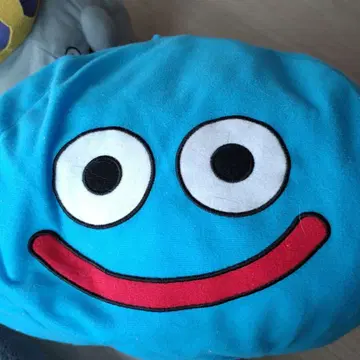 파란 미소 봉제 인형 직경 약 30cm