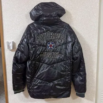 AVIREX USAF 다운 자켓 블랙