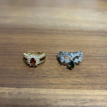 노르웨이 벼룩시장에서 구매한 패션 반지 2점