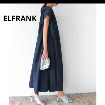 ELFRANK 엘프랭크 A라인 턱 롱 원피스