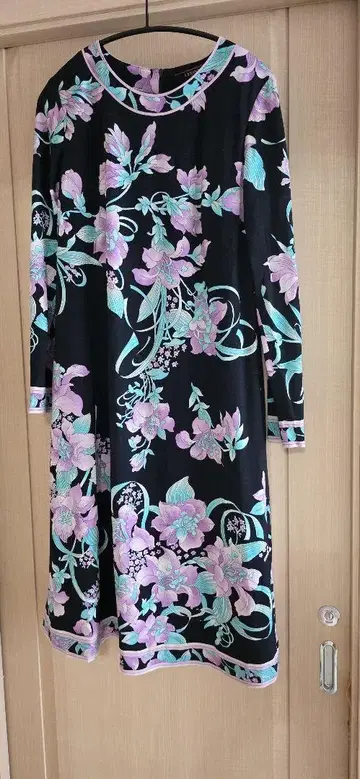 LEONARD FASHION 꽃무늬 긴팔 원피스 42