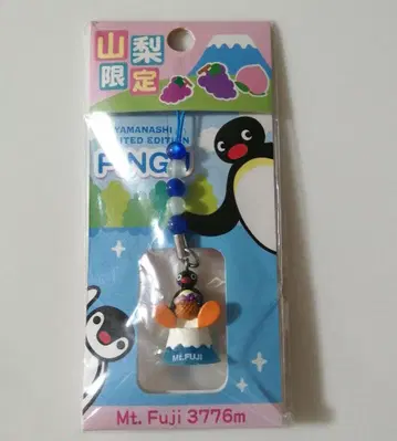 핑구 스트랩 pingu 야마나시 한정판 피규어 후지산