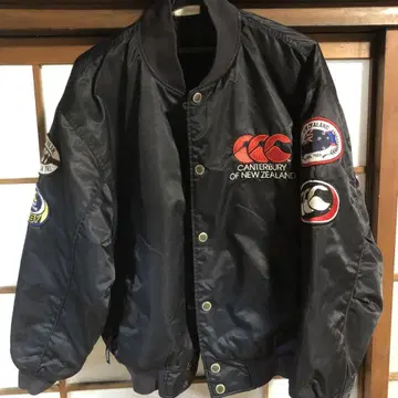 CANTERBURY 캔터베리 충전재 나일론 블루종 자수