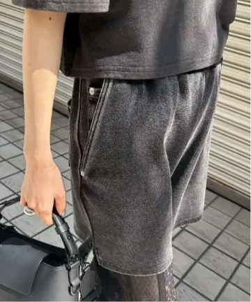 Ameri MEDI DENIM LIKE SHORT PANTS
