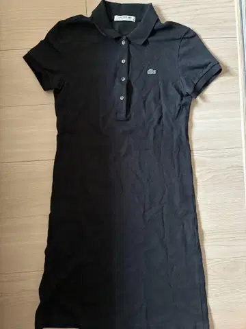 LACOSTE 블랙 피케 셔츠 반팔
