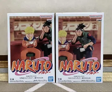 NARUTO 이치라쿠에서의 한때 피규어 2점 나루토 & 이루카