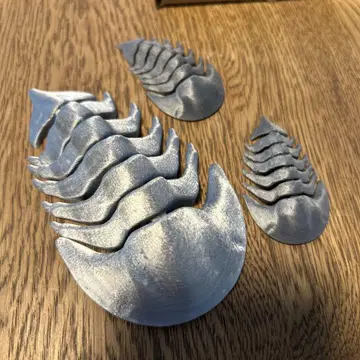 3D 프린트 삼엽충 피규어 실버