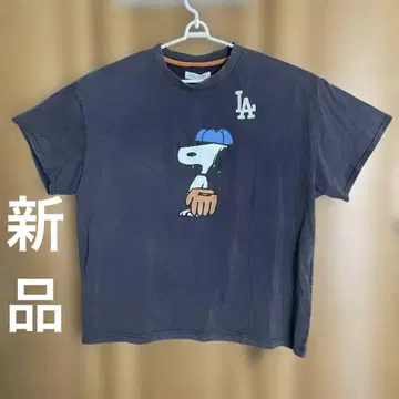 PEANUTS x MLB 콜라보 티셔츠 다저스 스누피